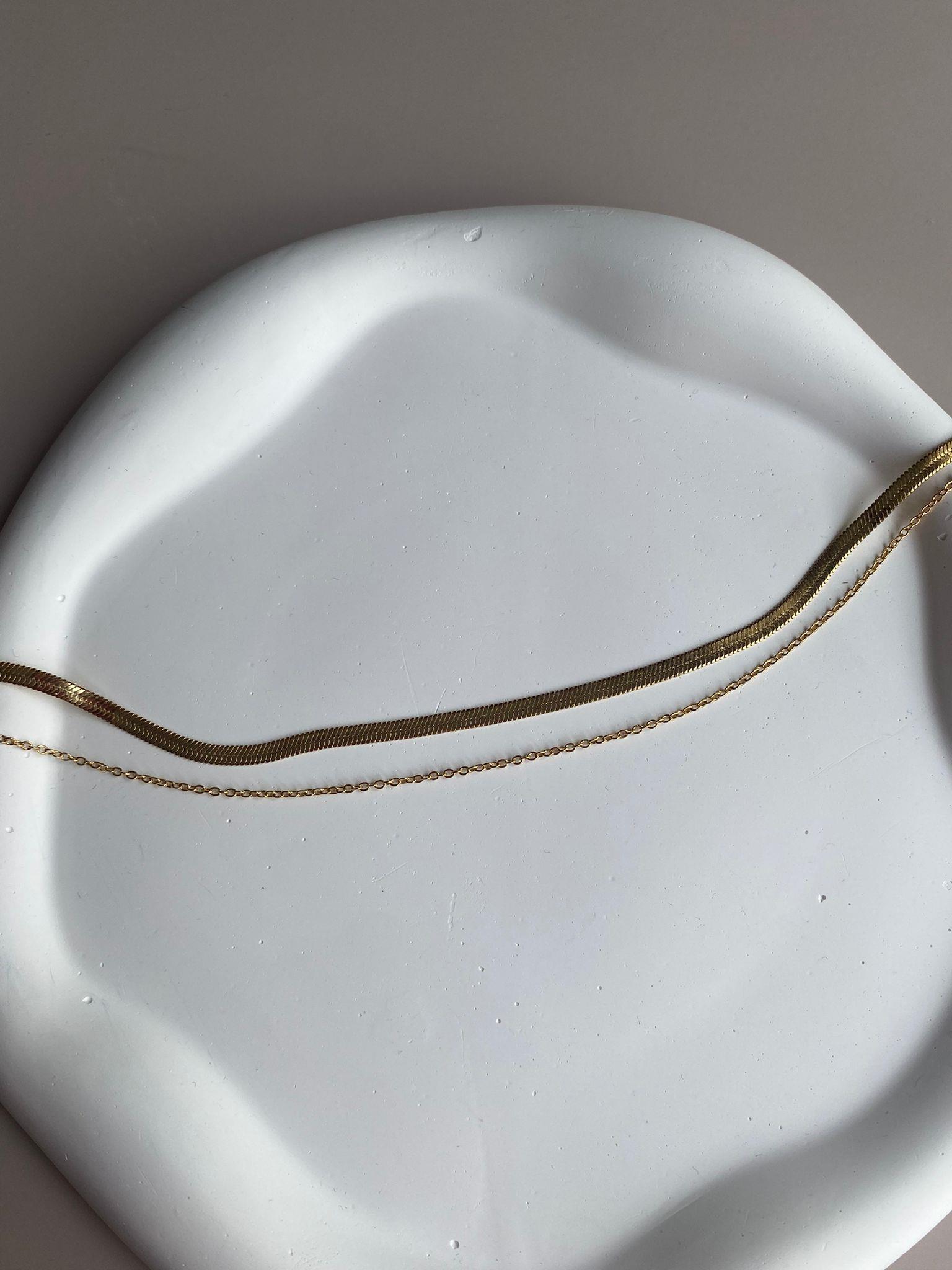 2 Sıra İtalyan Zincir Gold Çelik Halhal