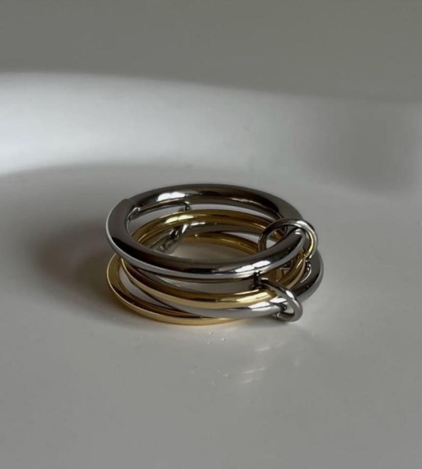 4 Sıra Mix Basic Spinelli Yüzük