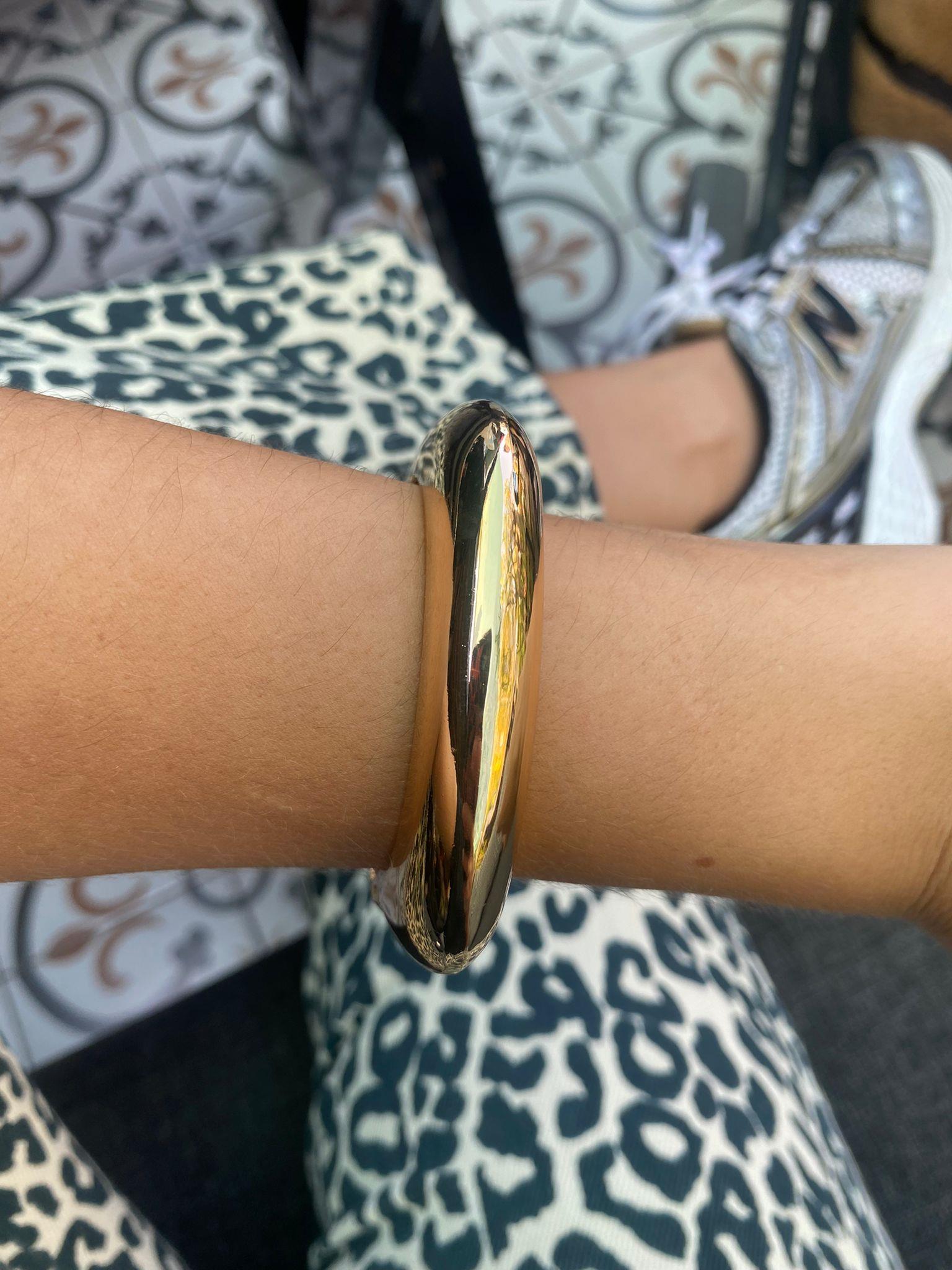 Gold Kare Parlak Kelepçe