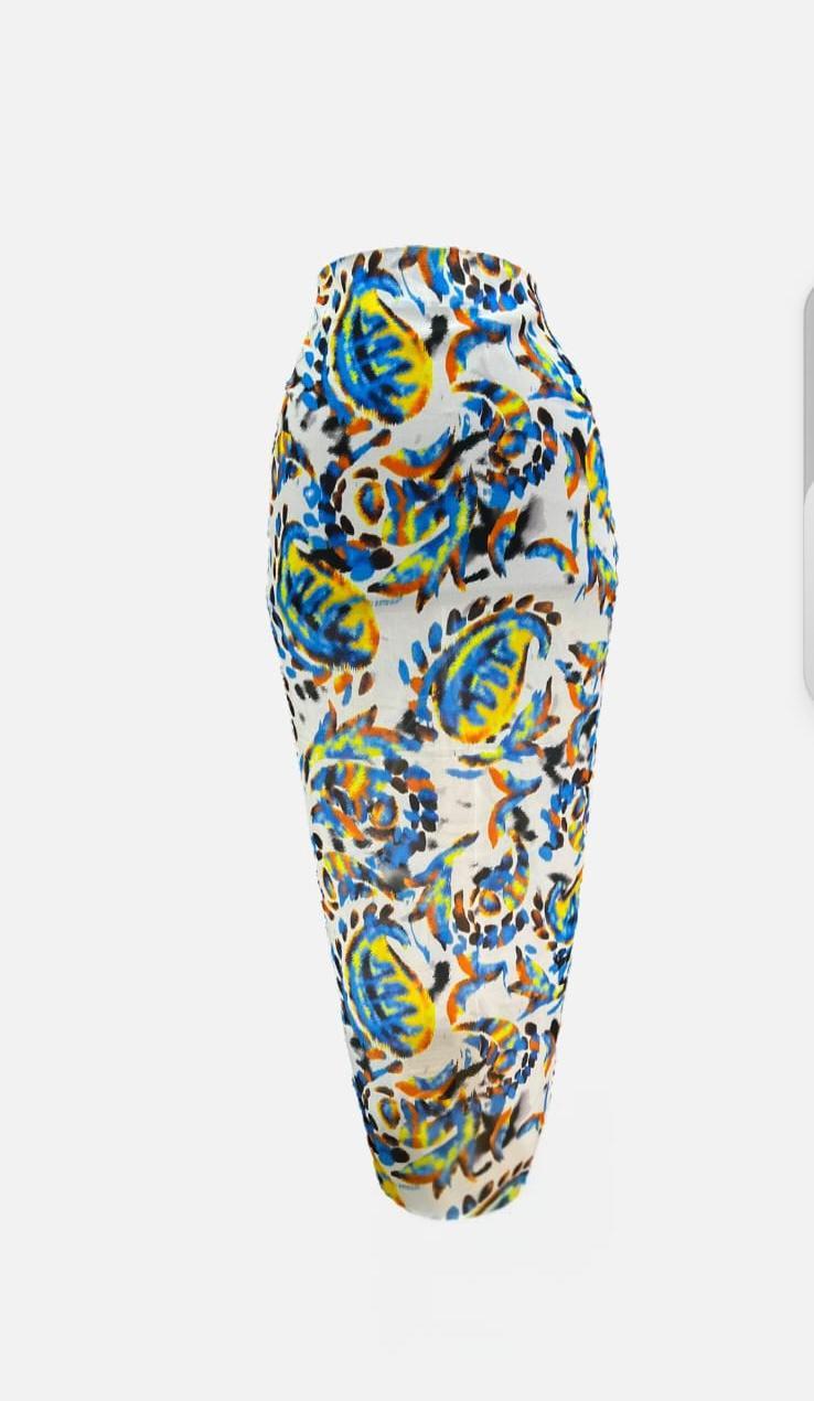 Lovina Belden Bağlamalı Desenli Şifon Pareo