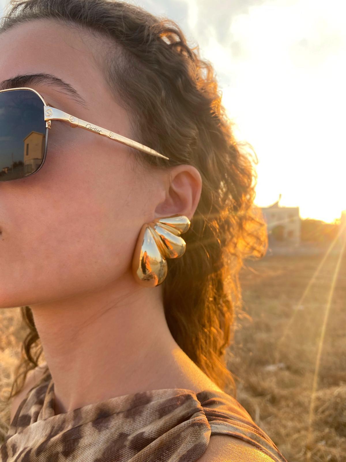 Marka Model 3 Bombeli Damla Elsa Küpe