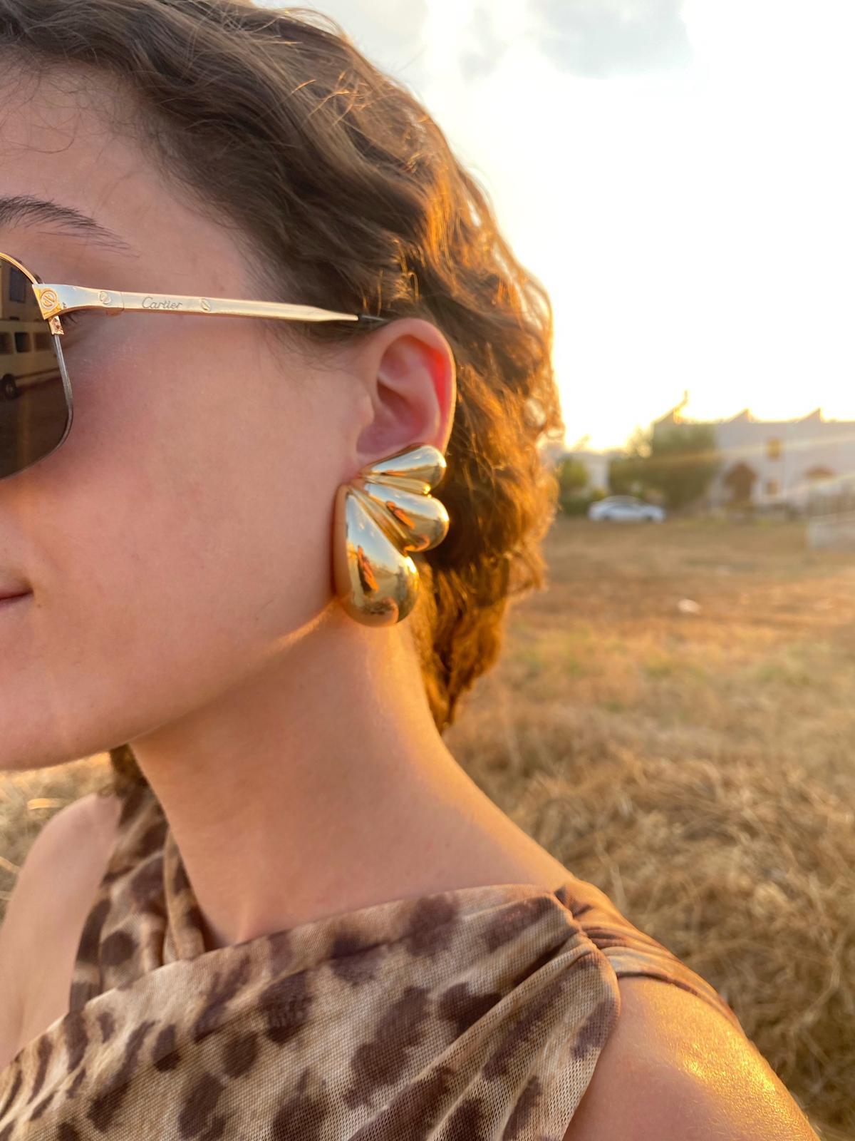 Marka Model 3 Bombeli Damla Elsa Küpe