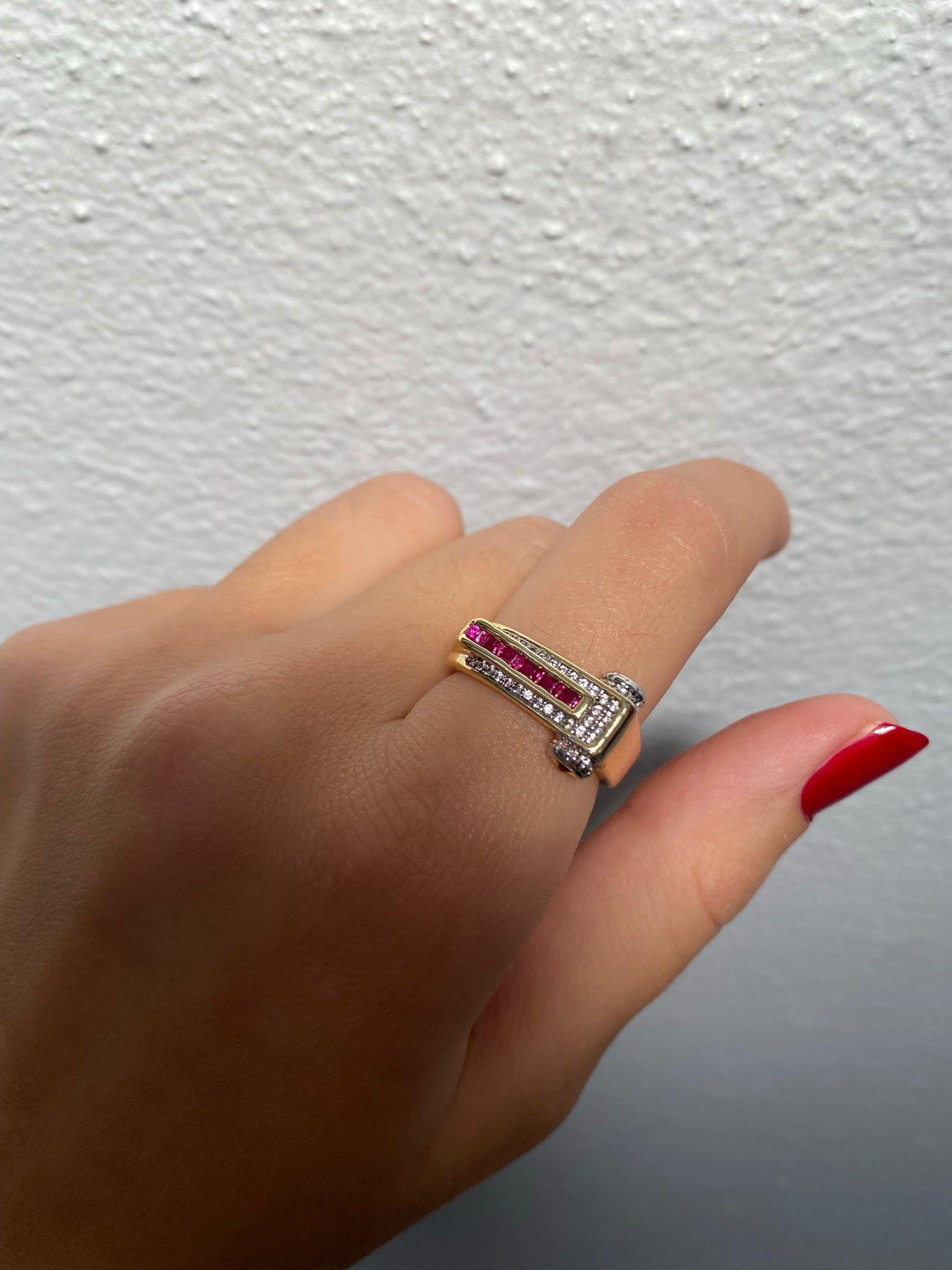 Marka Model Tasarım Pembe Taşlı Deborah Ayarlanabilir Yüzük