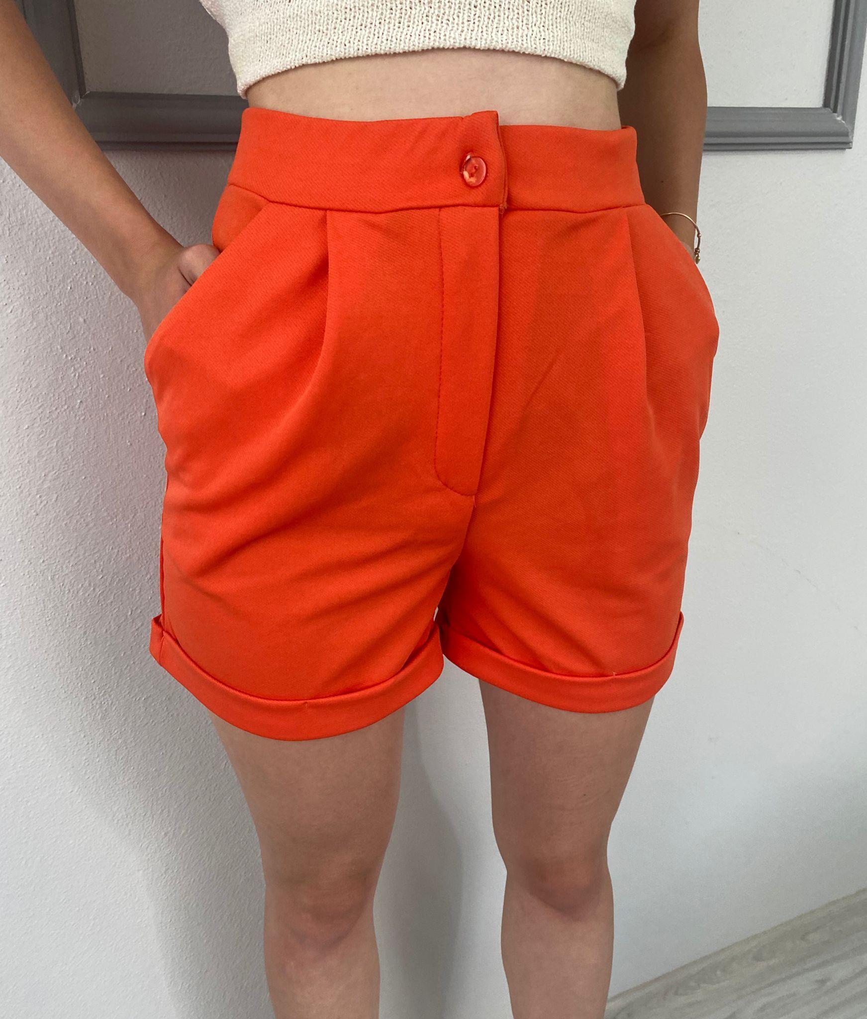 Oranj Kısa Şort