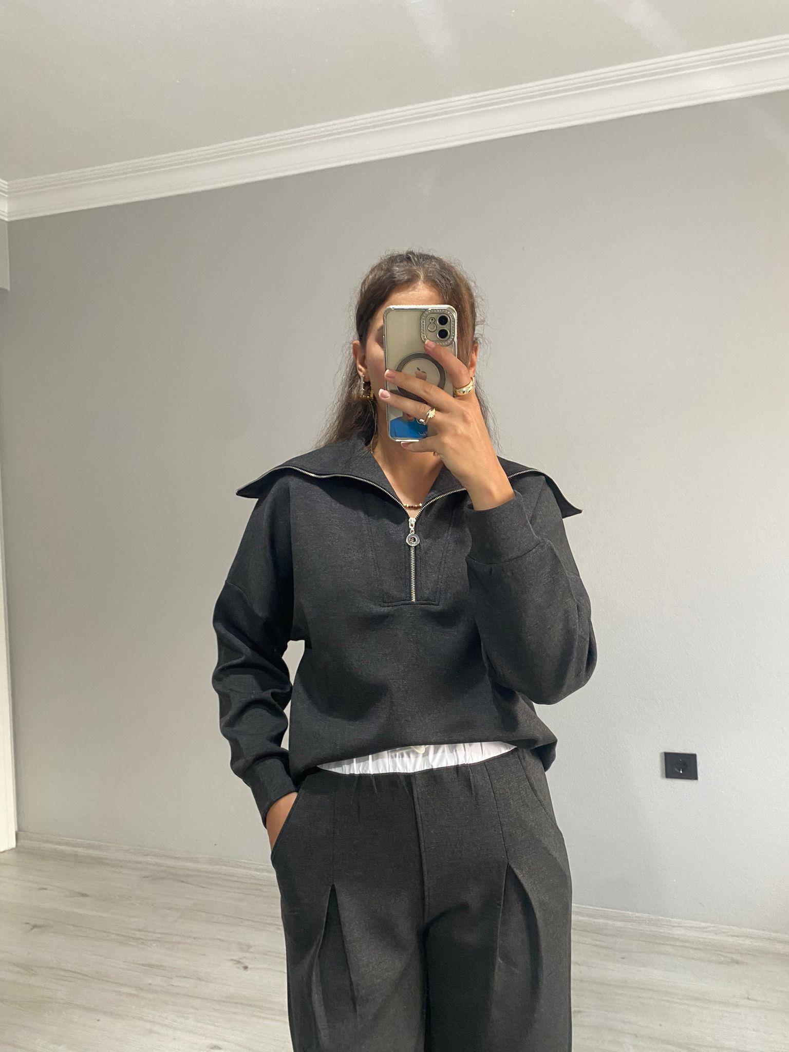 OYSH Model Modal Kumaş Takım Antrasit