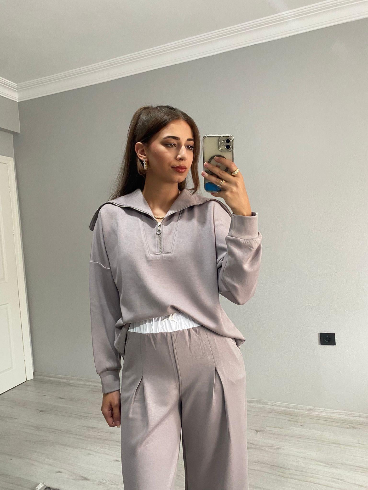 OYSH Model Modal Kumaş Takım Bej