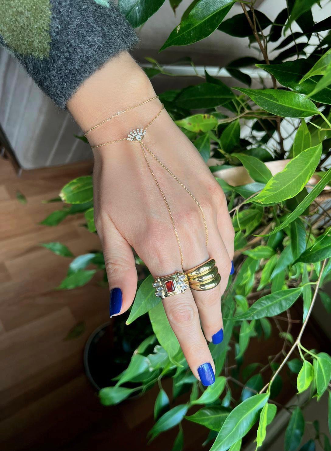 Özel Seri Zirkon Taşlı Eye Gold Şahmeran