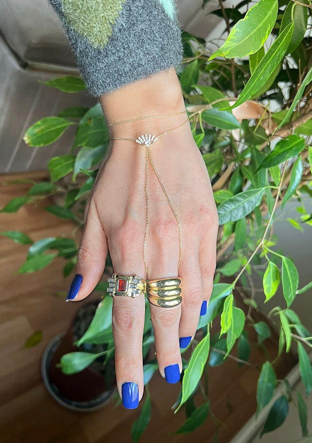 Özel Seri Zirkon Taşlı Eye Gold Şahmeran