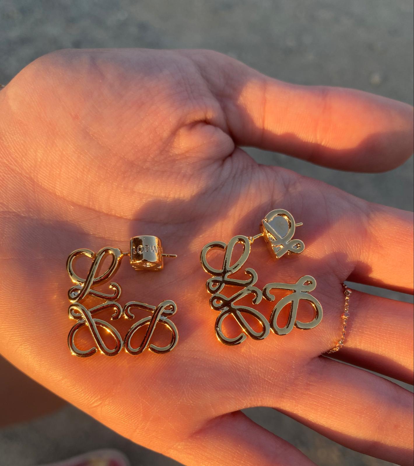 Özel Tasarım Lowe Gold Küpe