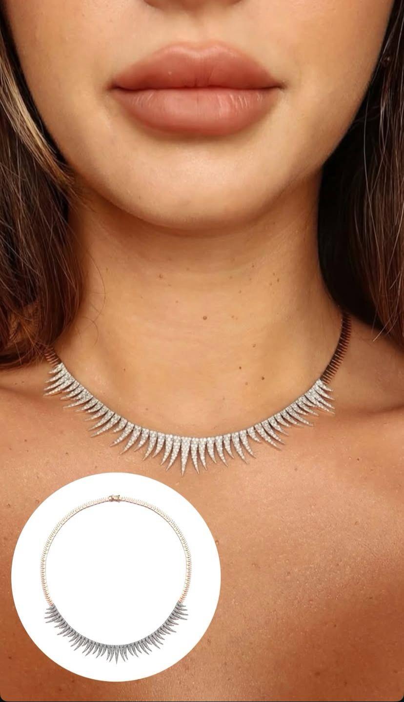 Tasarım Özel Seri Taşlı Eva Kolye