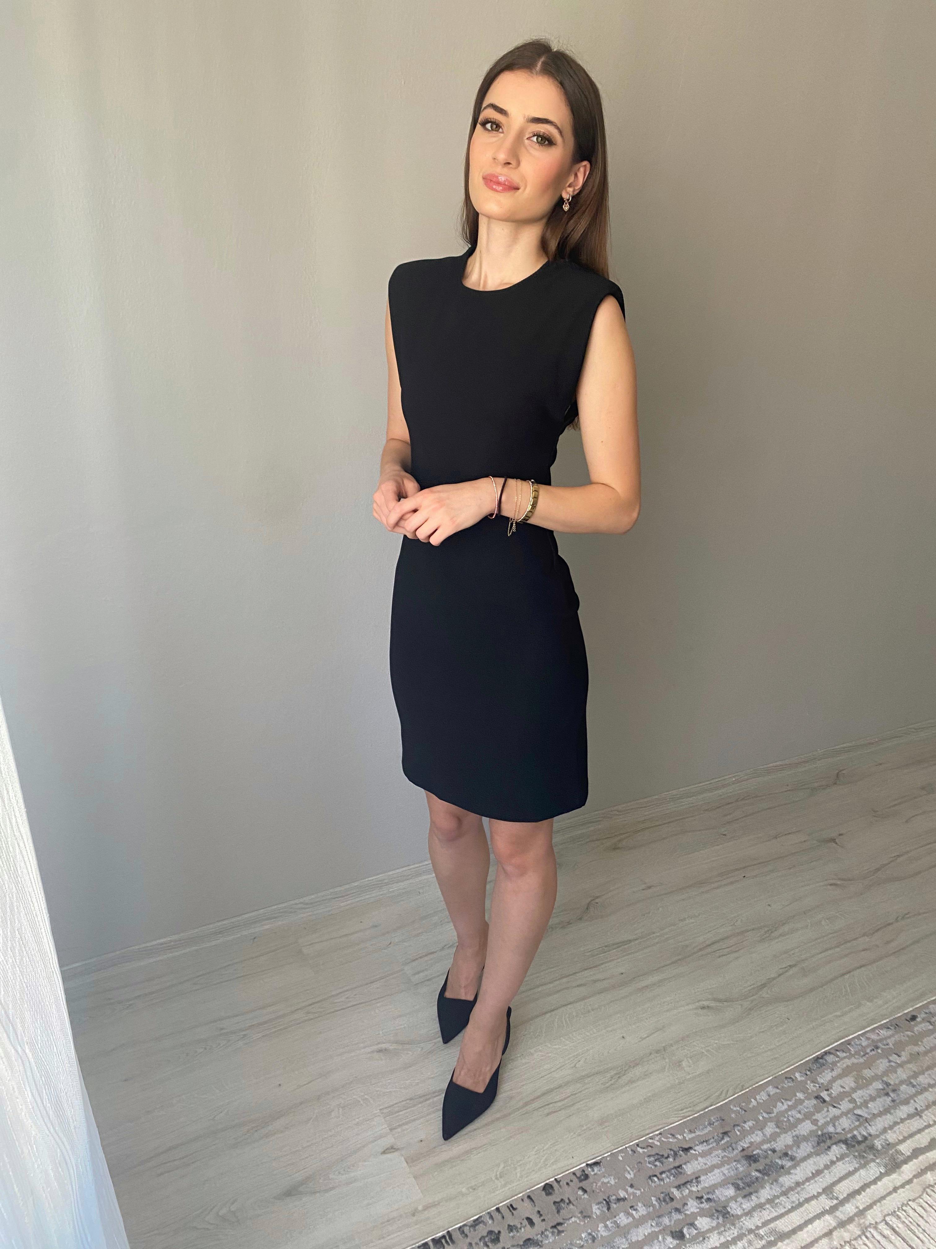 Vatkalı Likralı Ottoman Kumaş Elbise