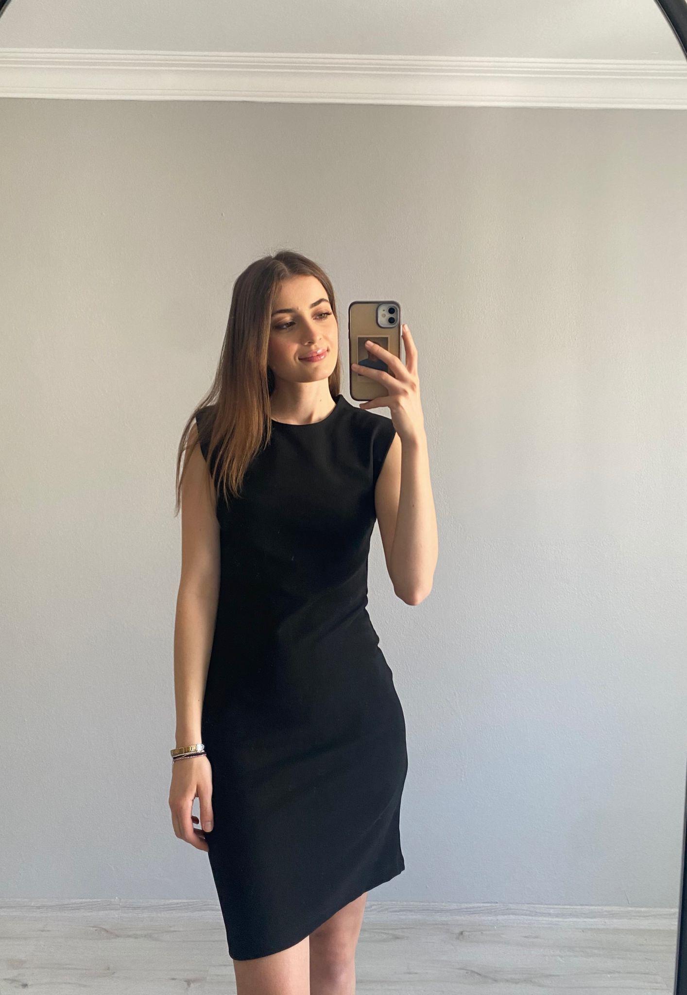 Vatkalı Likralı Ottoman Kumaş Elbise