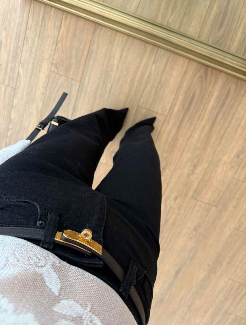 ZR Siyah Yüksek Bel Straight Jean