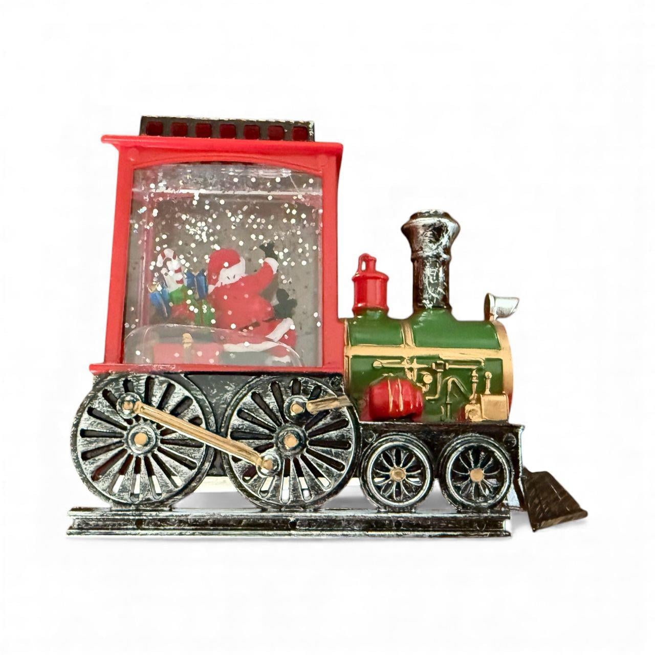 🎄 Işıklı Kar Küresi Buharlı Tren – Noel Dekorasyon Yılbaşı Süsleri