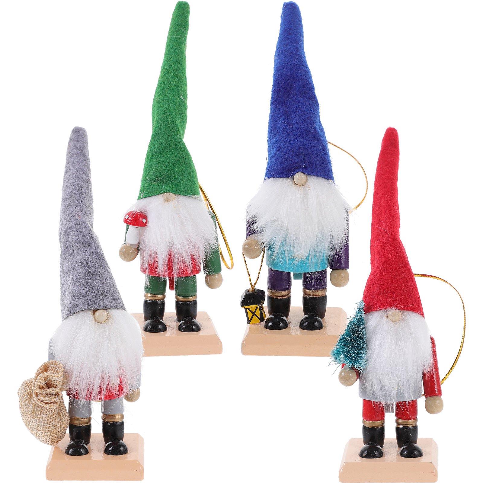 🎄 Noel Cüce Figür Seti – Renkli Yılbaşı Masası ve Ev Dekoru