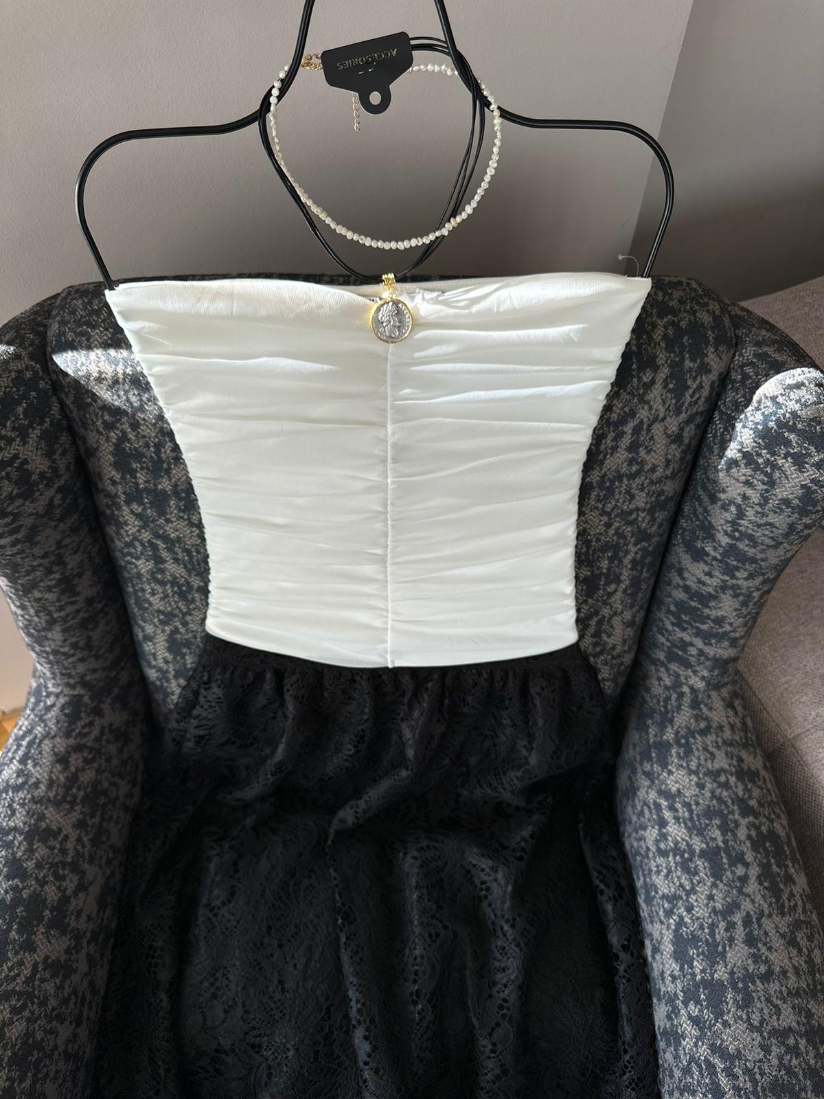 Drape Detay Kalp Yaka Büstiyer 