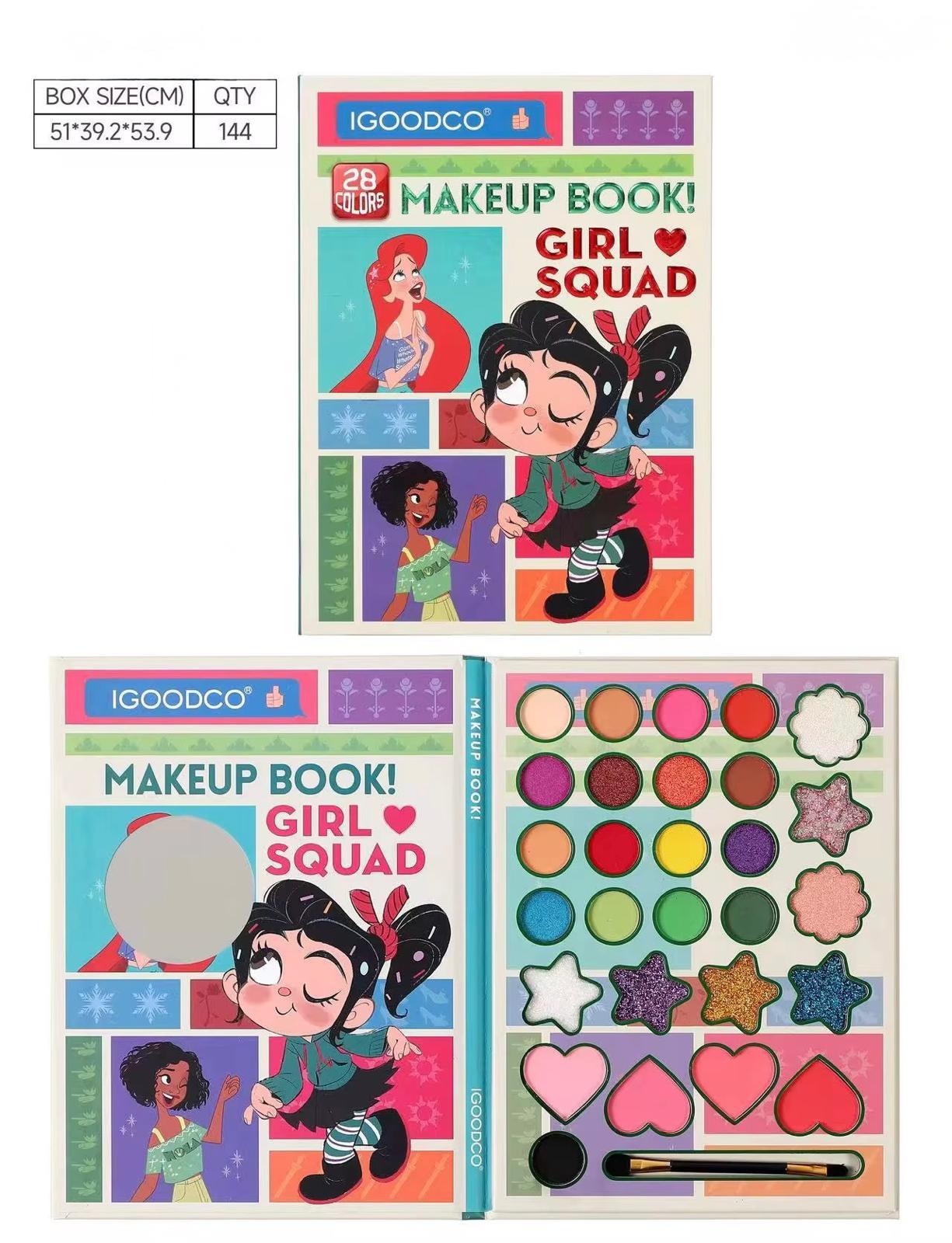 Igoodco Makeup Book - Girl Squad 28 Renk Çocuk Göz Farı Paleti