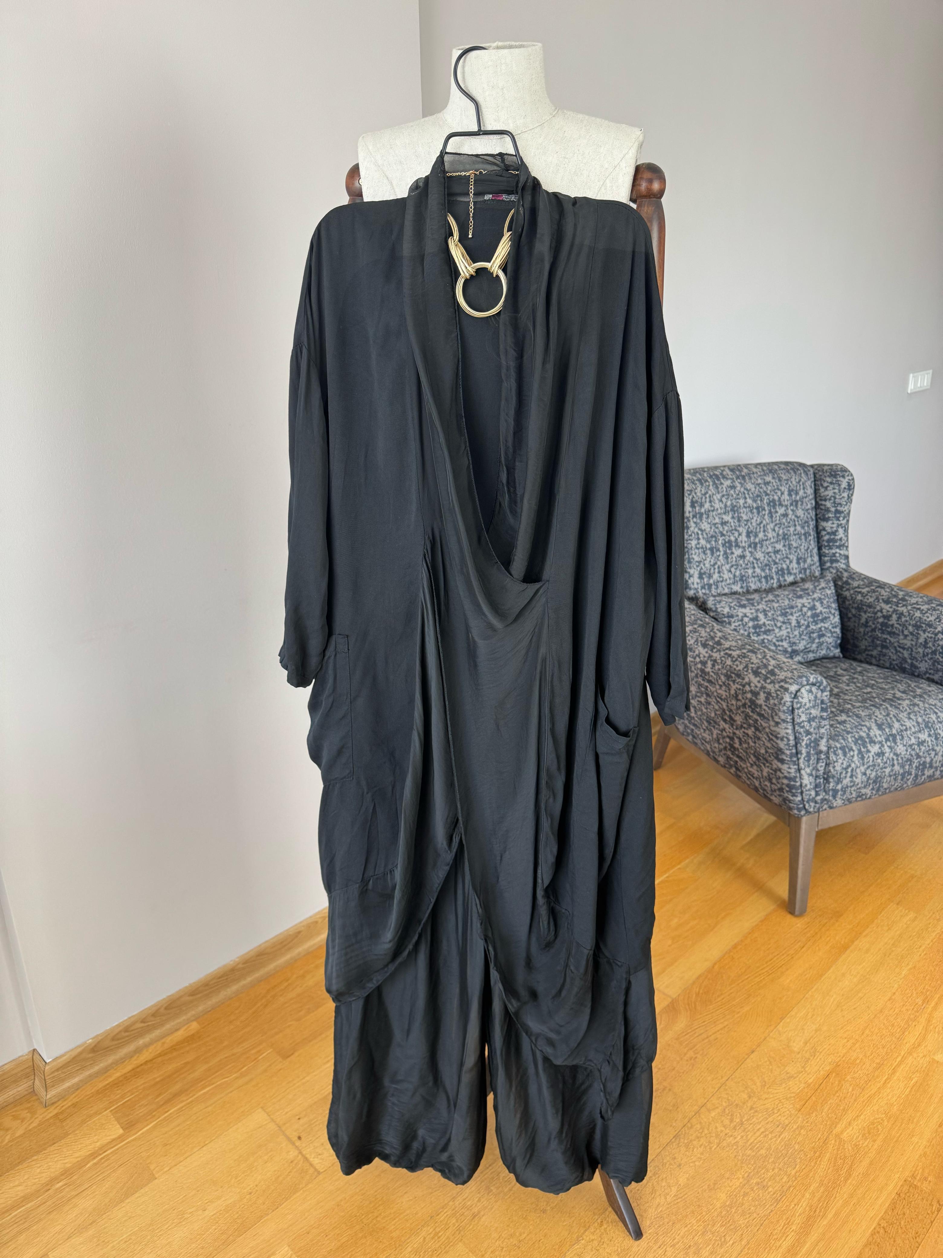 Ipek Detaylı Italyan Oversize Bluz- Pantolon Takım