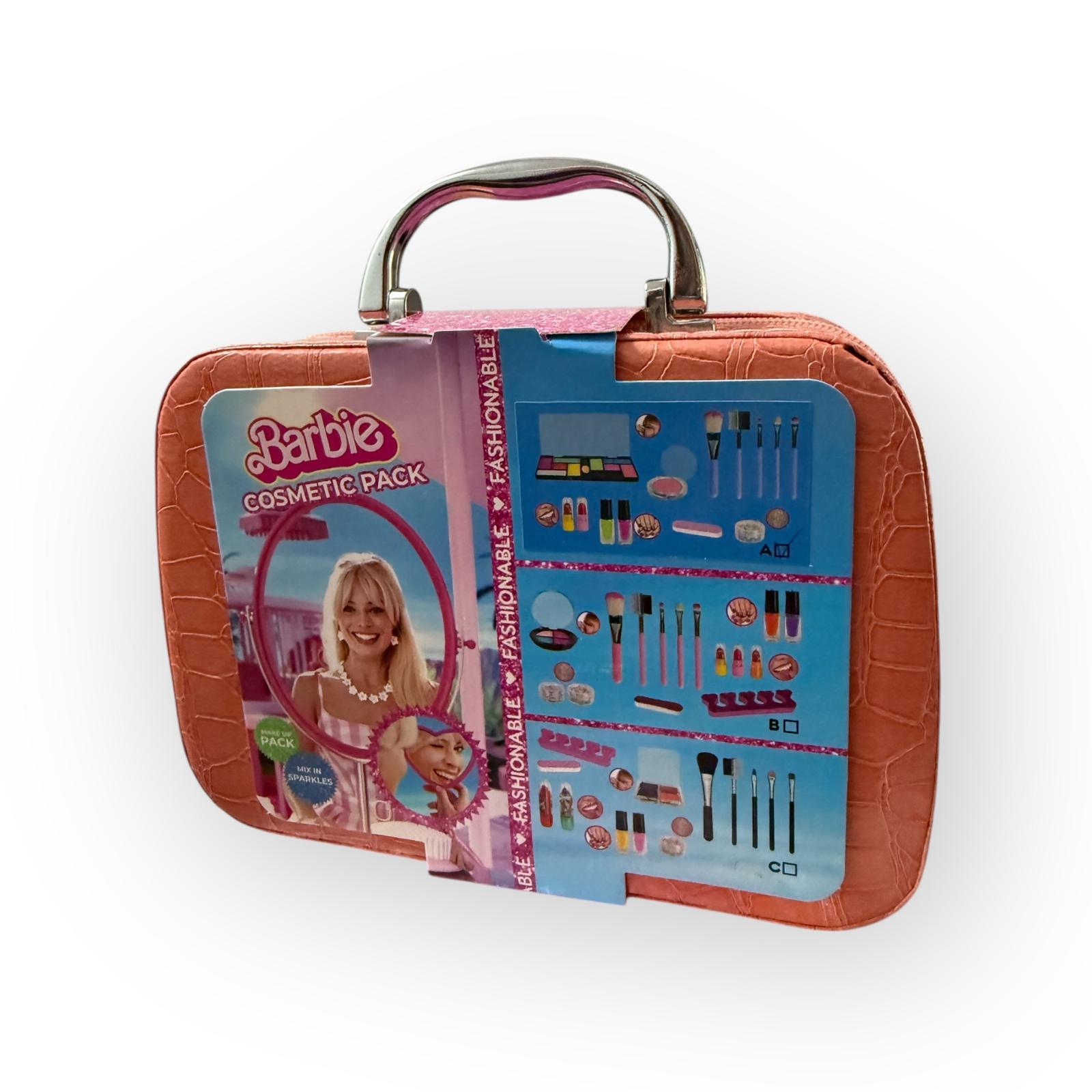 Kozmetik Çantası -  Kızlar İçin Makyaj Seti Barbie Cosmetic Pack