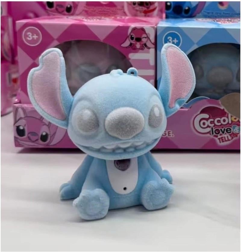 Lilo & Stitch Sevimli Çift Brelok Modeli (Coccolatti Love) - Ses Kaydeden Anahtarlık