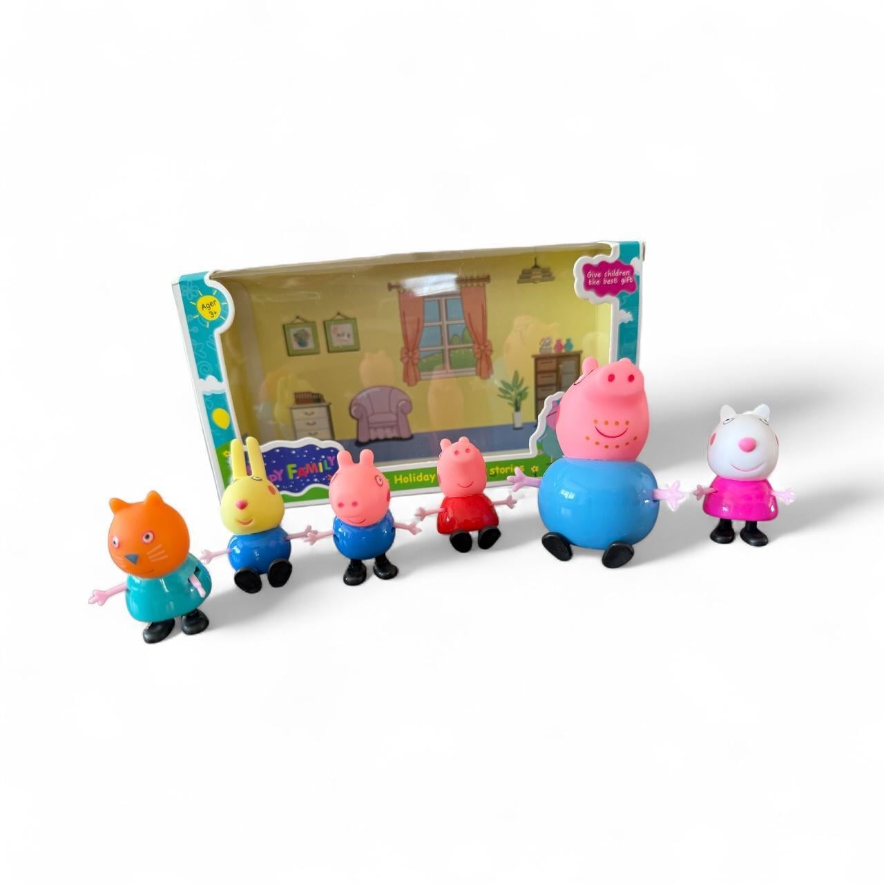 Peppa Pig 6 Parça Aile ve Arkadaşlar Figür Seti 🐷✨