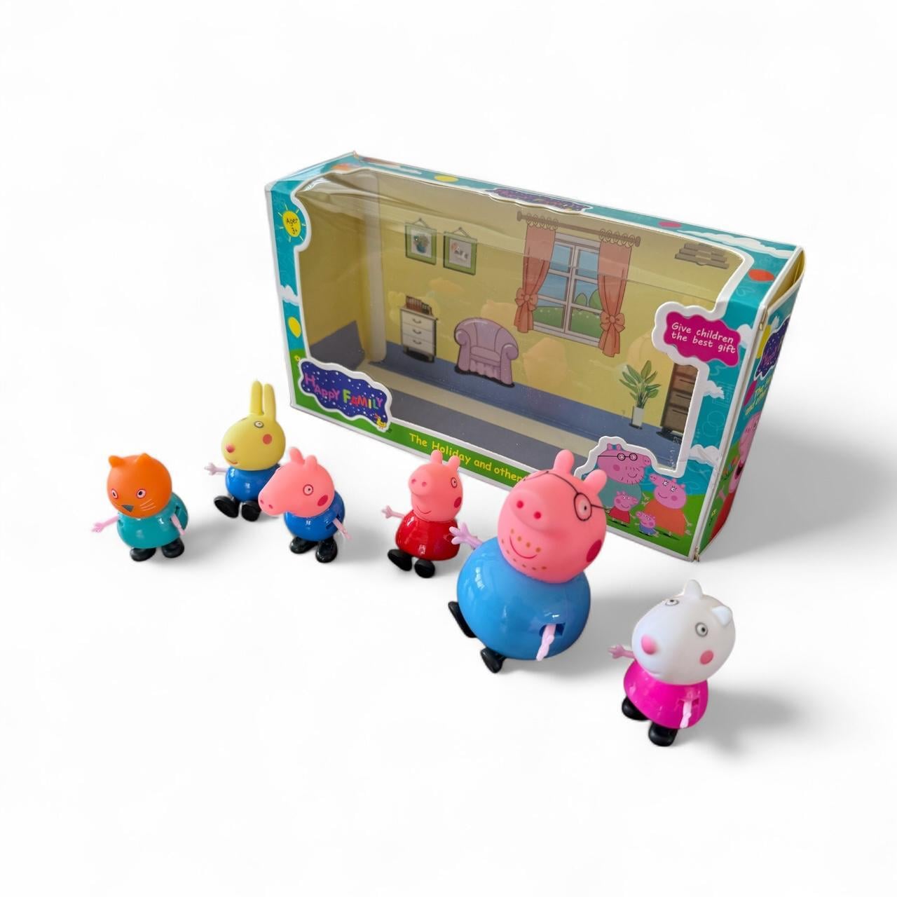 Peppa Pig 6 Parça Aile ve Arkadaşlar Figür Seti 🐷✨