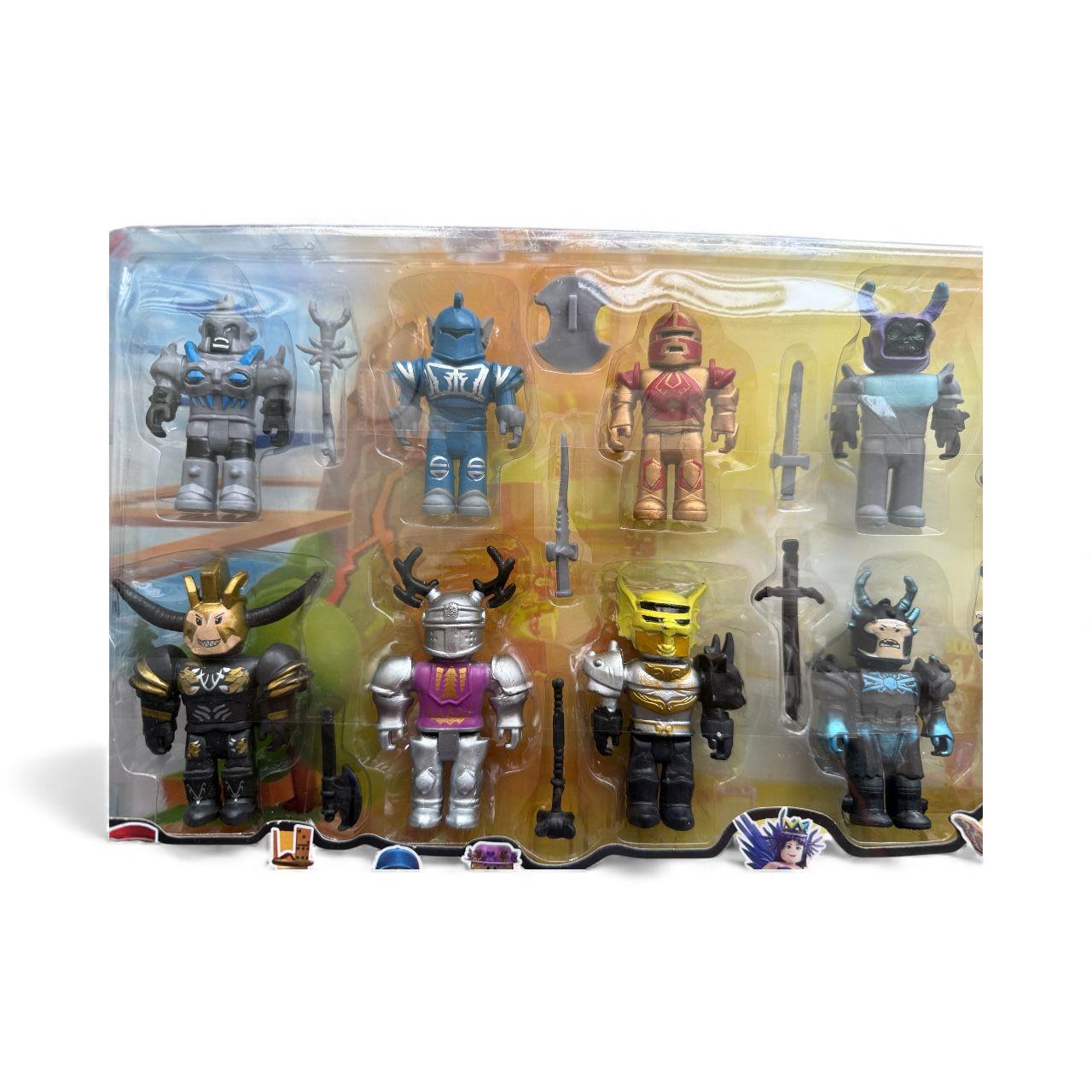 Roblox Epic Adventure Pack⭐ Blok Savaşçı Mini Figür Seti 12'li - Block Heroes Toys Figur⭐