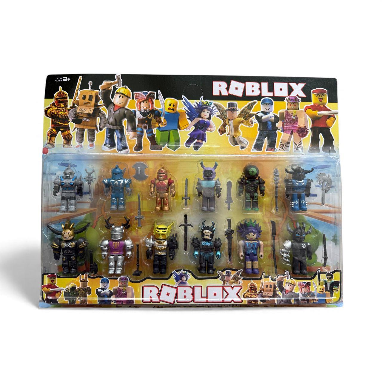Roblox Epic Adventure Pack⭐ Blok Savaşçı Mini Figür Seti 12'li - Block Heroes Toys Figur⭐