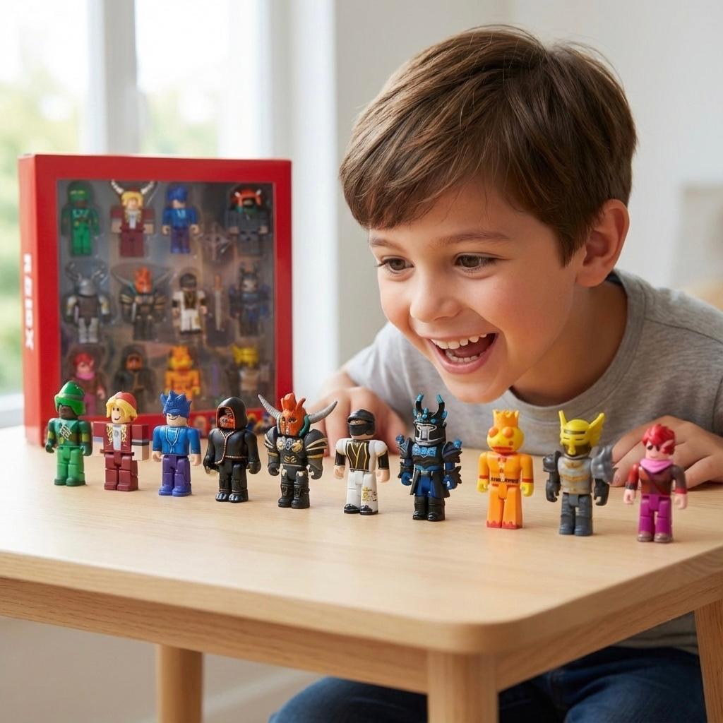 Roblox Mega Savaşçı Figür Seti - 12 Adet Karakter ve Silahlı Aksiyon Oyuncak Paketi (6+ Yaş)