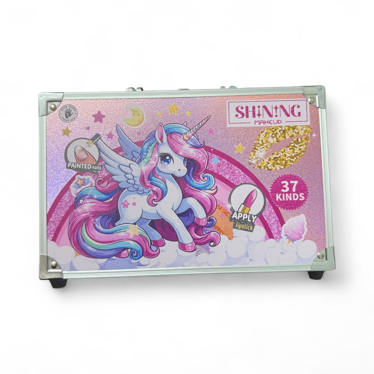 Shining Make Up - Parıltı ve Işıltı 37 Parça Çocuk Makyaj Seti 🦄