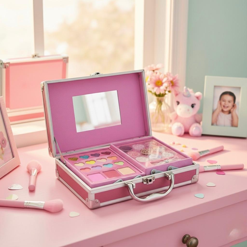 Shining Make Up - Parıltı ve Işıltı 37 Parça Çocuk Makyaj Seti 🦄