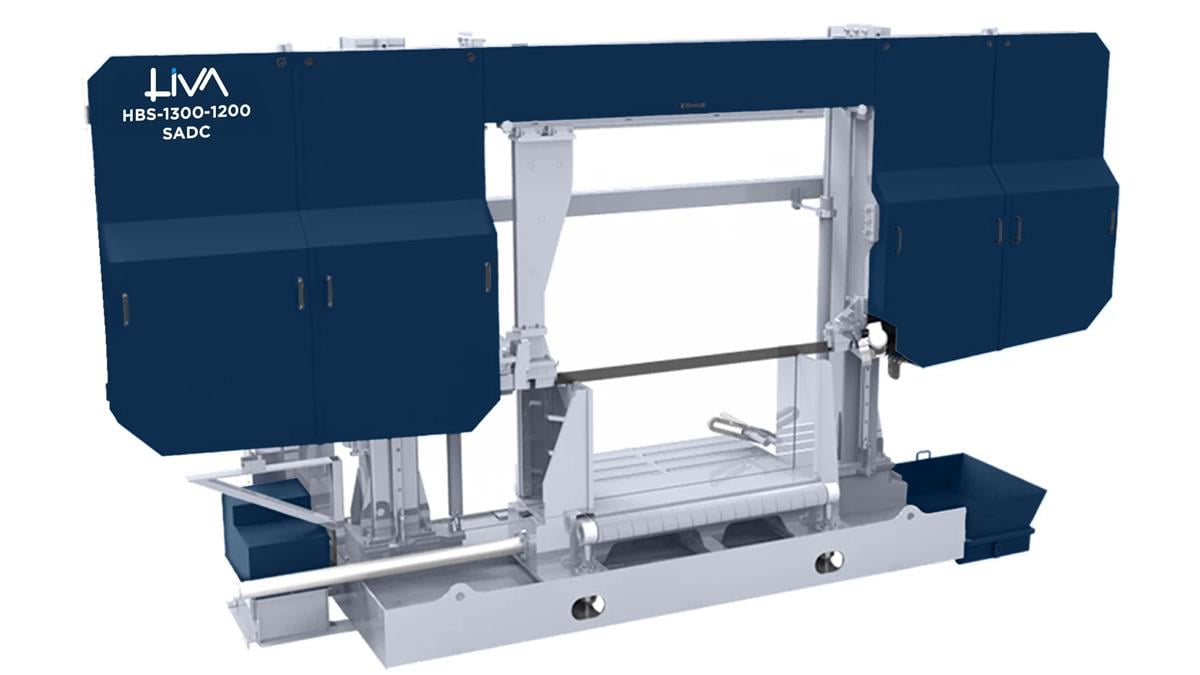HBS-1300-1200 SADC Semi Automatic Double Column Hydraulic Bandsaw Machine
