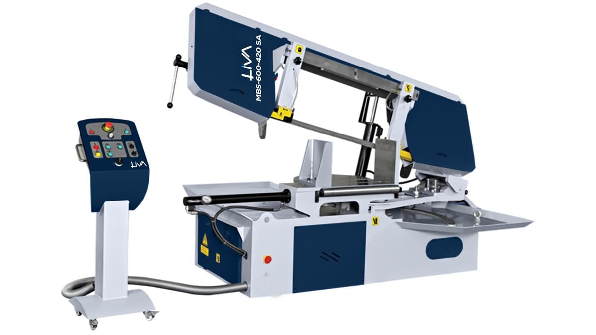 MBS-600-420 SA Semi Automatic Miter Bandsaw Machine