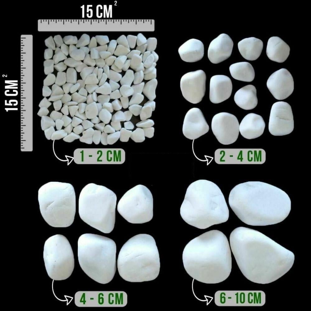 20 kg Beyaz Kristal Taş 2-4 cm