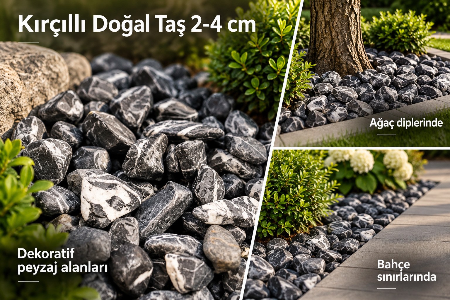 20 kg Kırçıllı Doğal Taş 2-4 cm