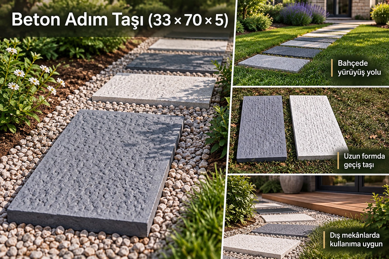 Beton Adım Taşı (33*70*5)