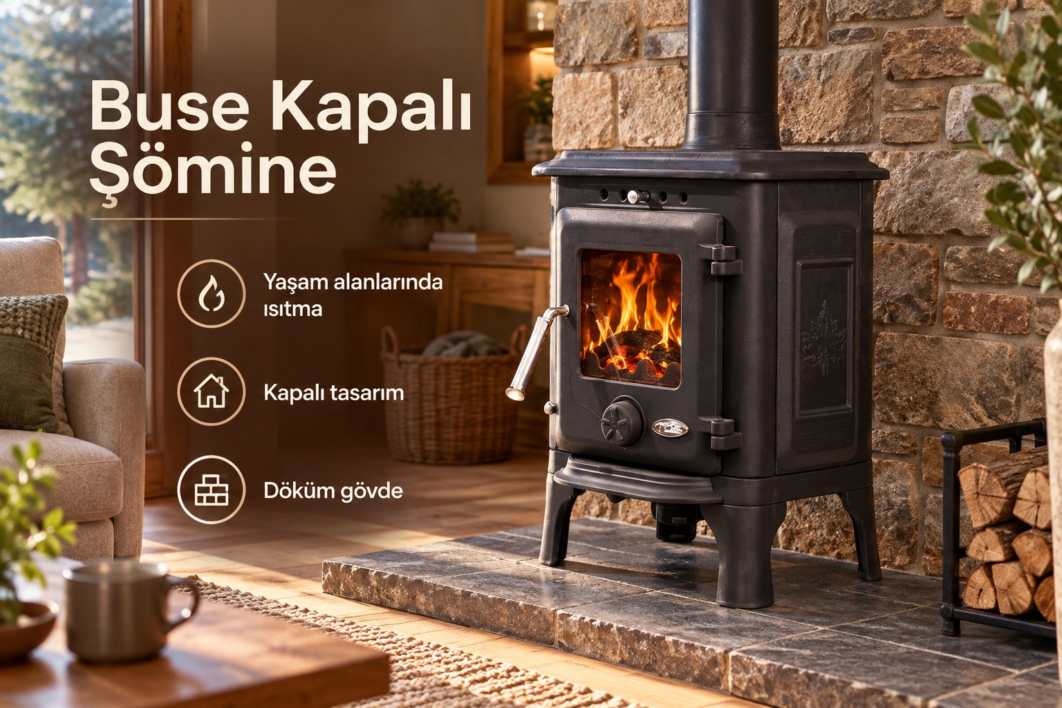 Buse Kapalı Şömine