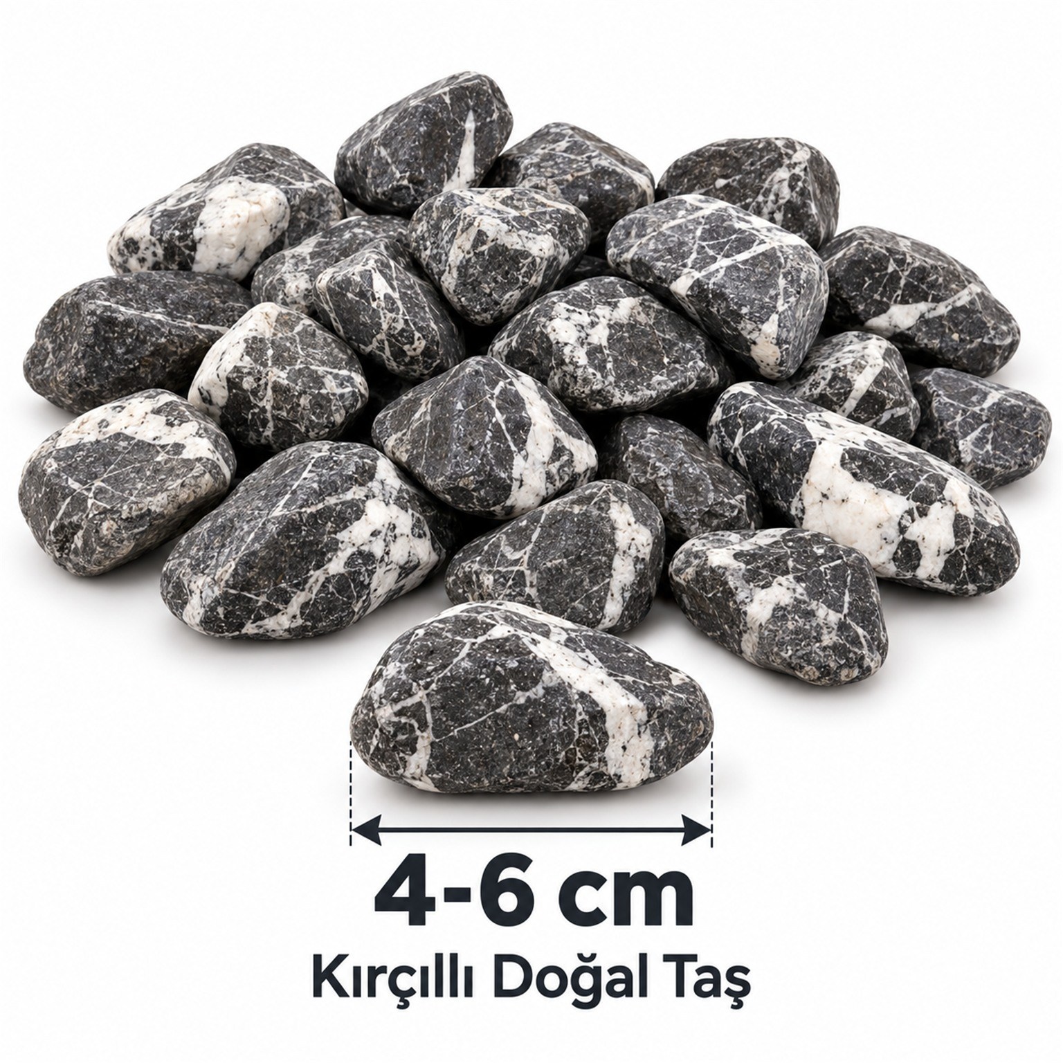 Kırçıllı Doğal Taş 4-6 cm