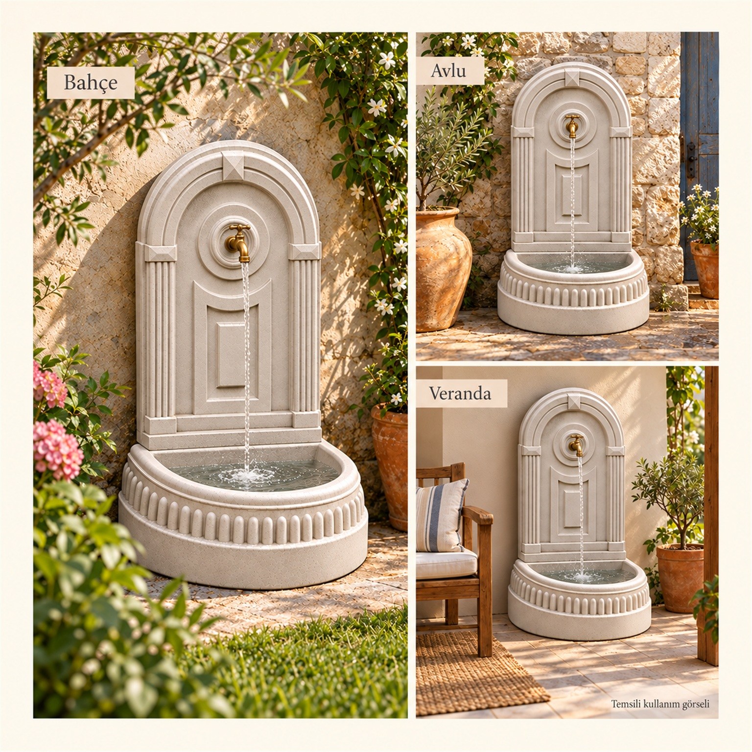Klasik Kemer Beton Çeşme