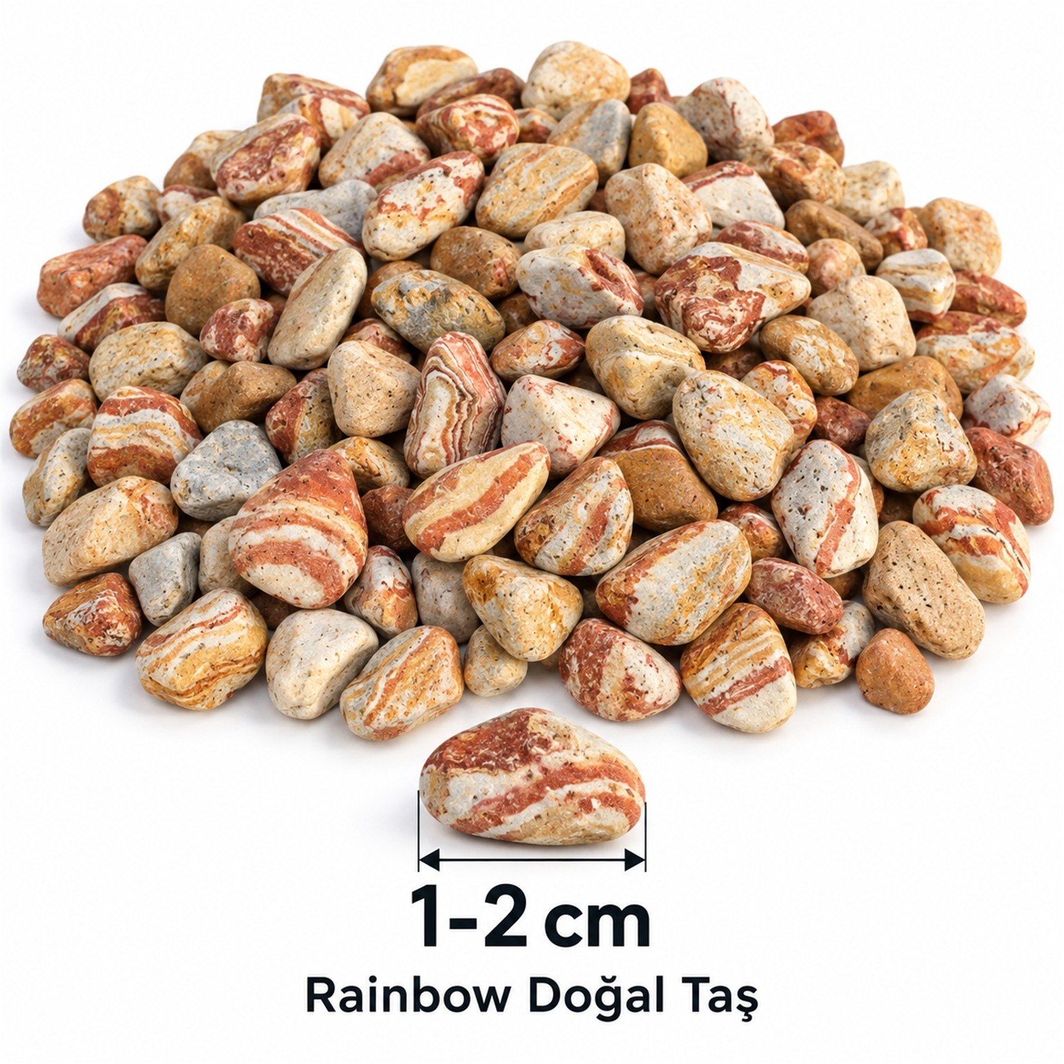 Rainbow Doğal Taş 1-2 cm