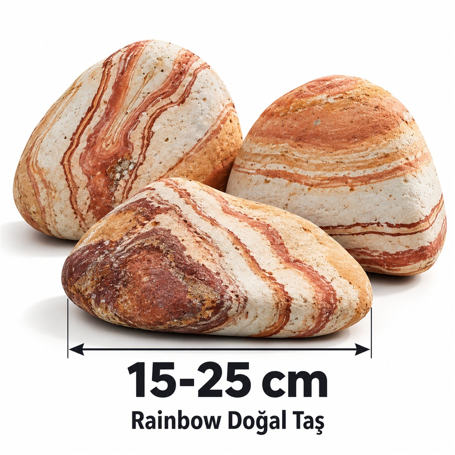 Rainbow Doğal Taş 15-25 cm