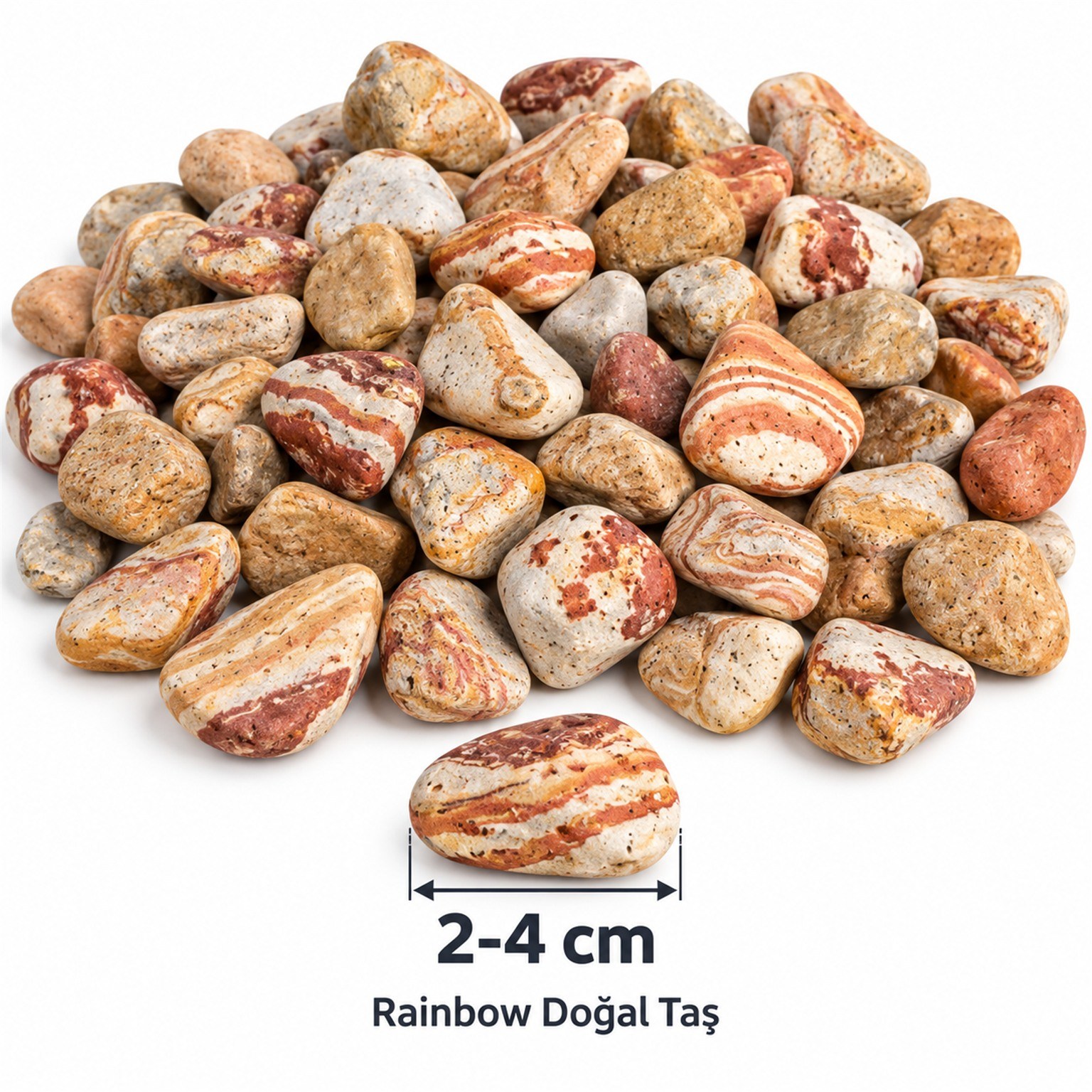 Rainbow Doğal Taş 2-4 cm