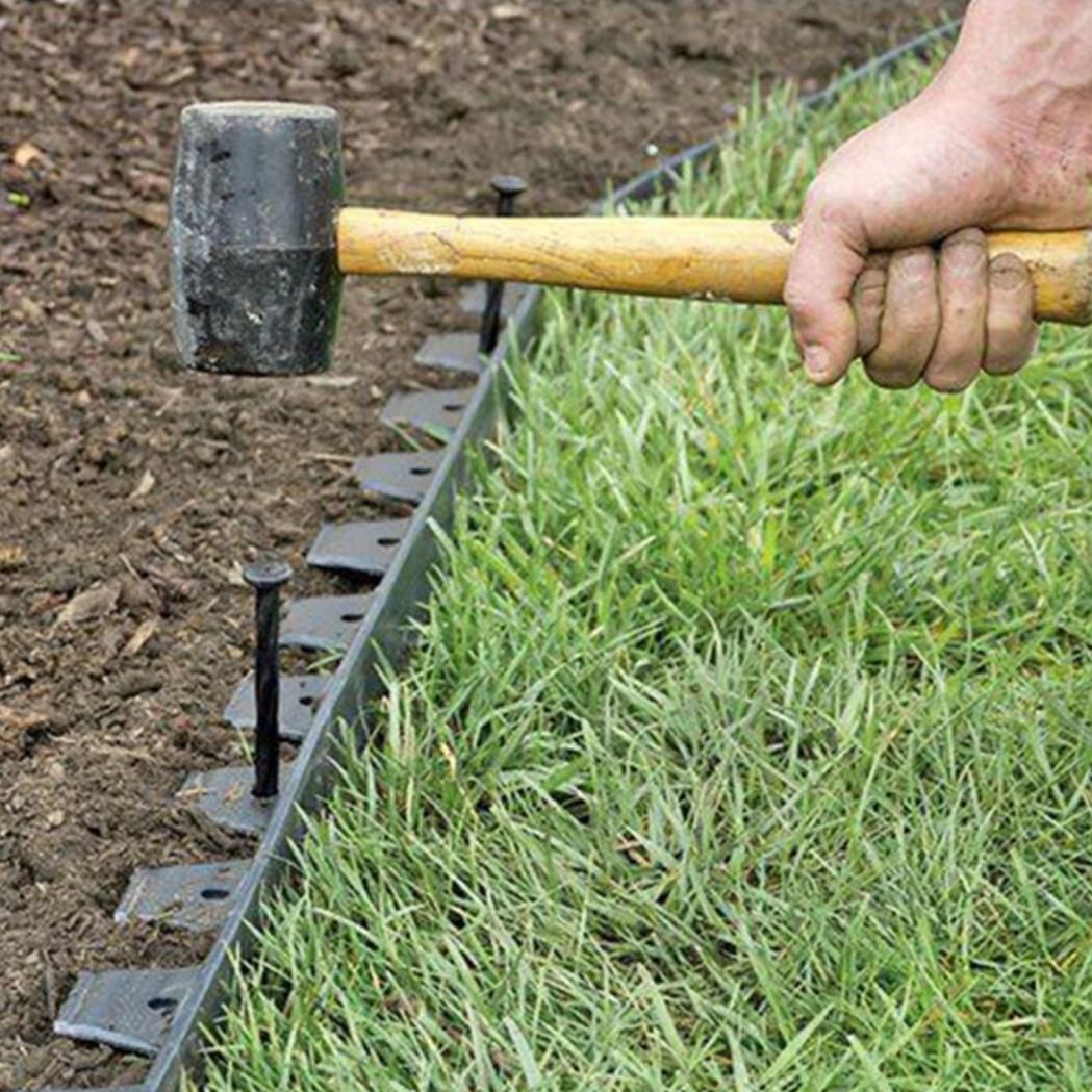 Siyah Plastik Çim Ayracı