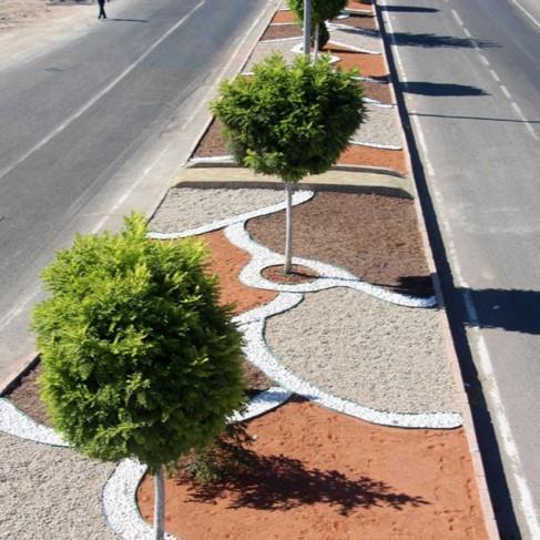 Siyah Plastik Çim Ayracı