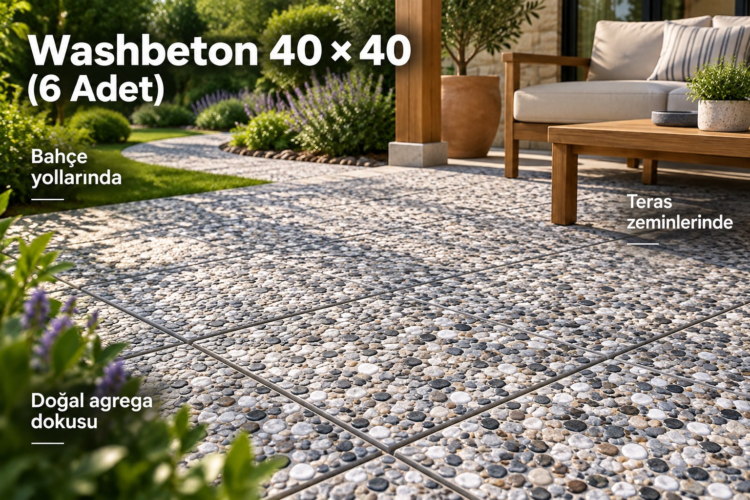 Washbeton 40*40 (6 Adet)