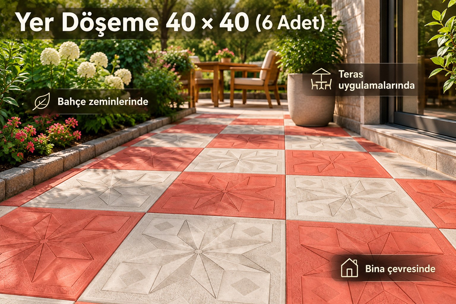 Yer Döşeme 40*40 (6 Adet)