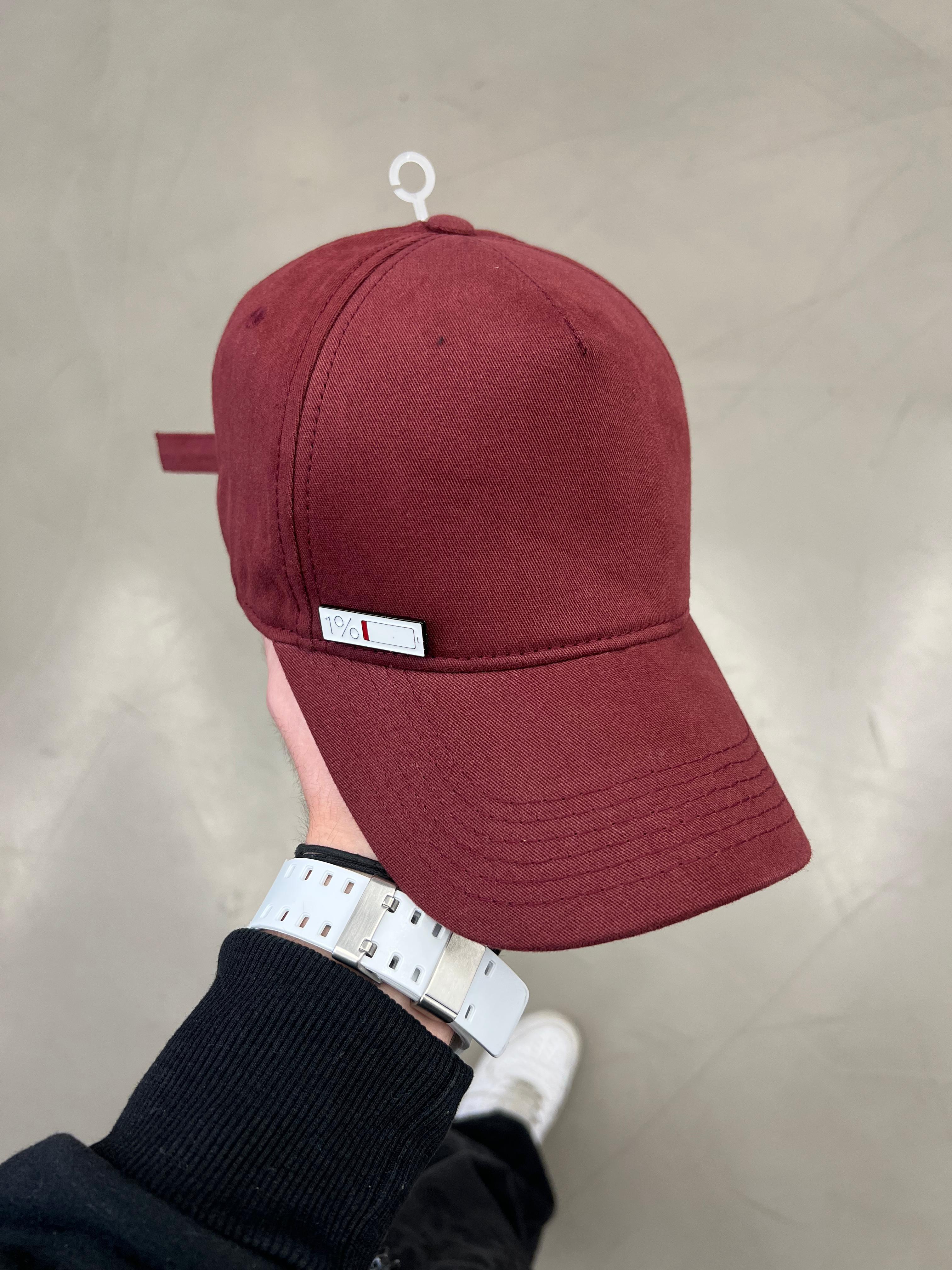 Basic Bordo Armali Şapka 