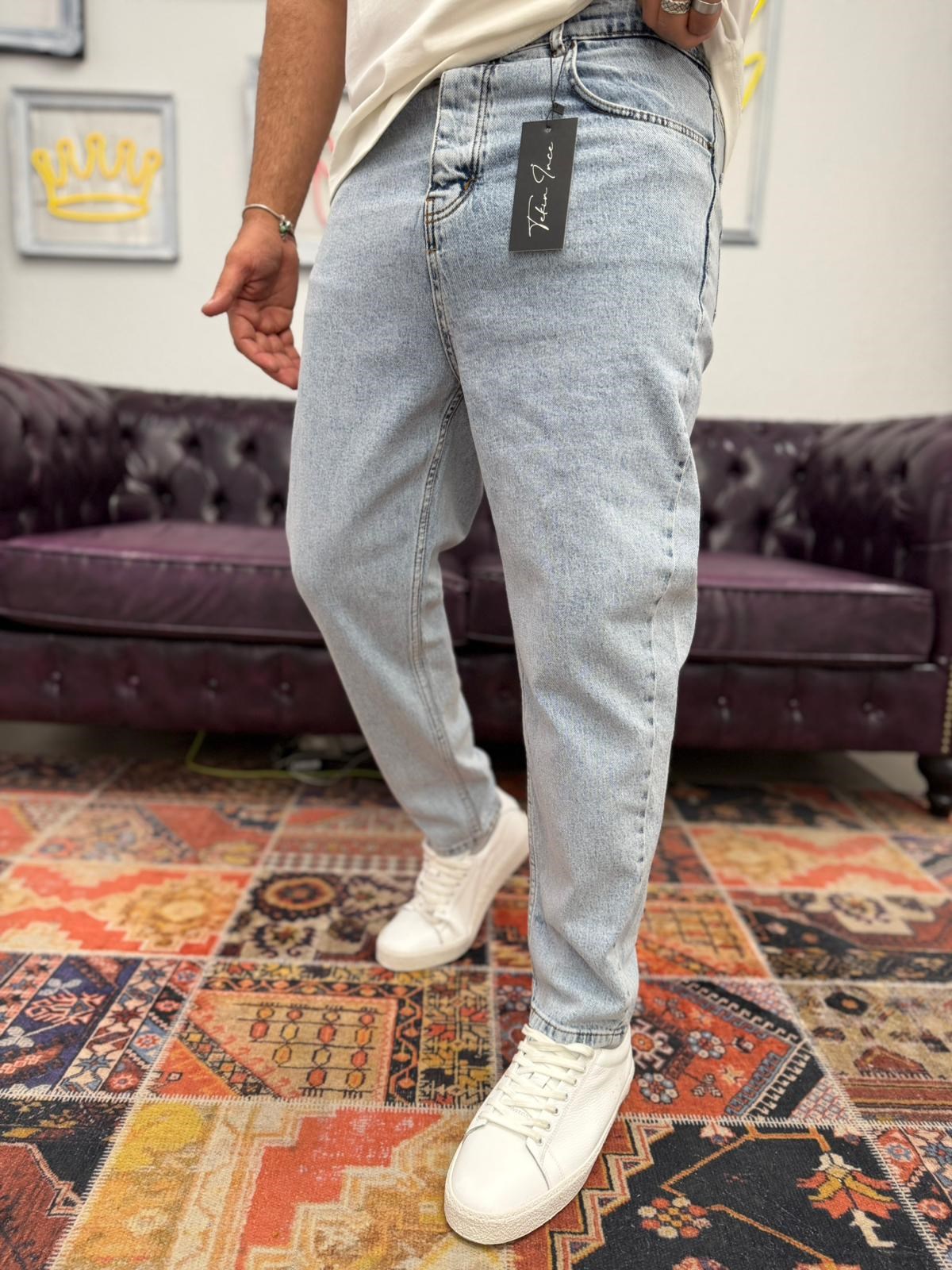 Boyfriend Kot Pantolon Buz Mavi