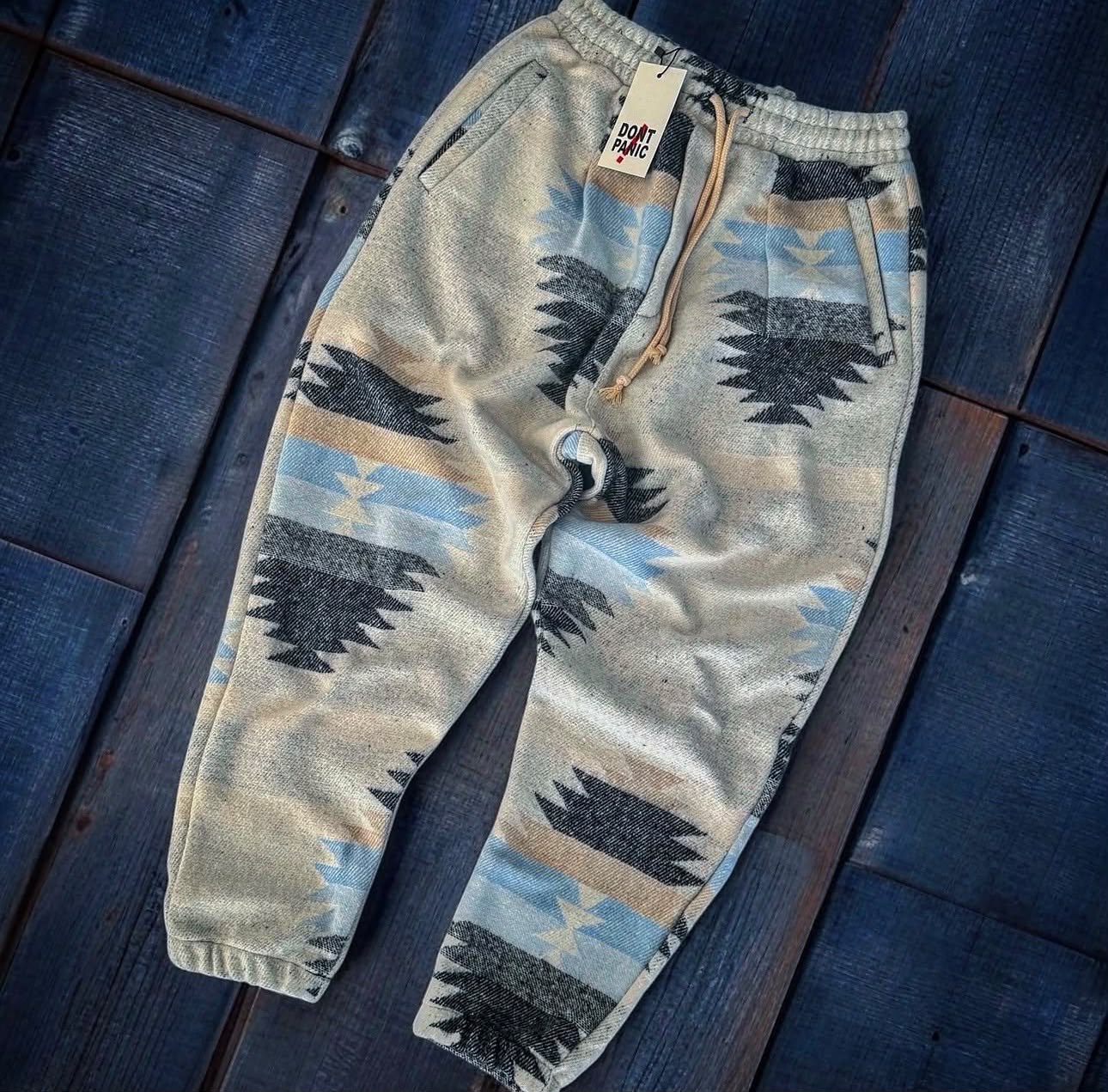 Desenli Jogger Paça Lastikli Gri