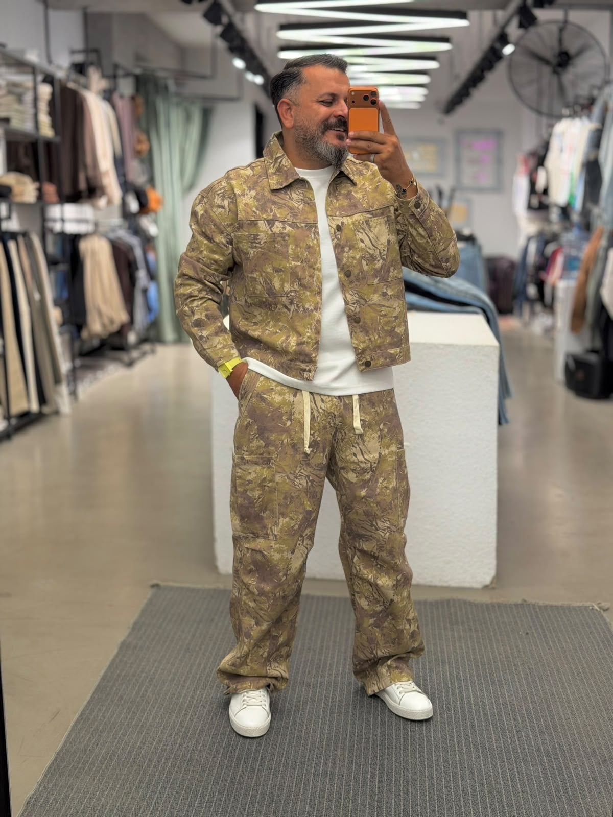 Desenli Premium Catch Takım Gabardin Kumaş 